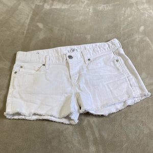 Ann Taylor Loft Original Cut Off Denim Shorts